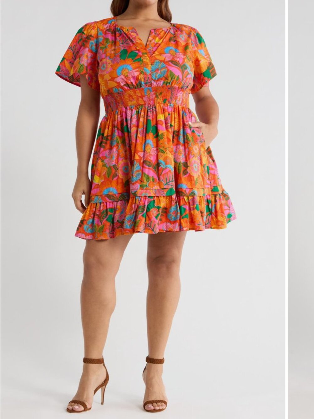 Sugarlips Idalia Floral Miller Minidress 2X